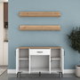 Hanah Home Armario Multiusos JE233 - 4697 Blanco y Nogal